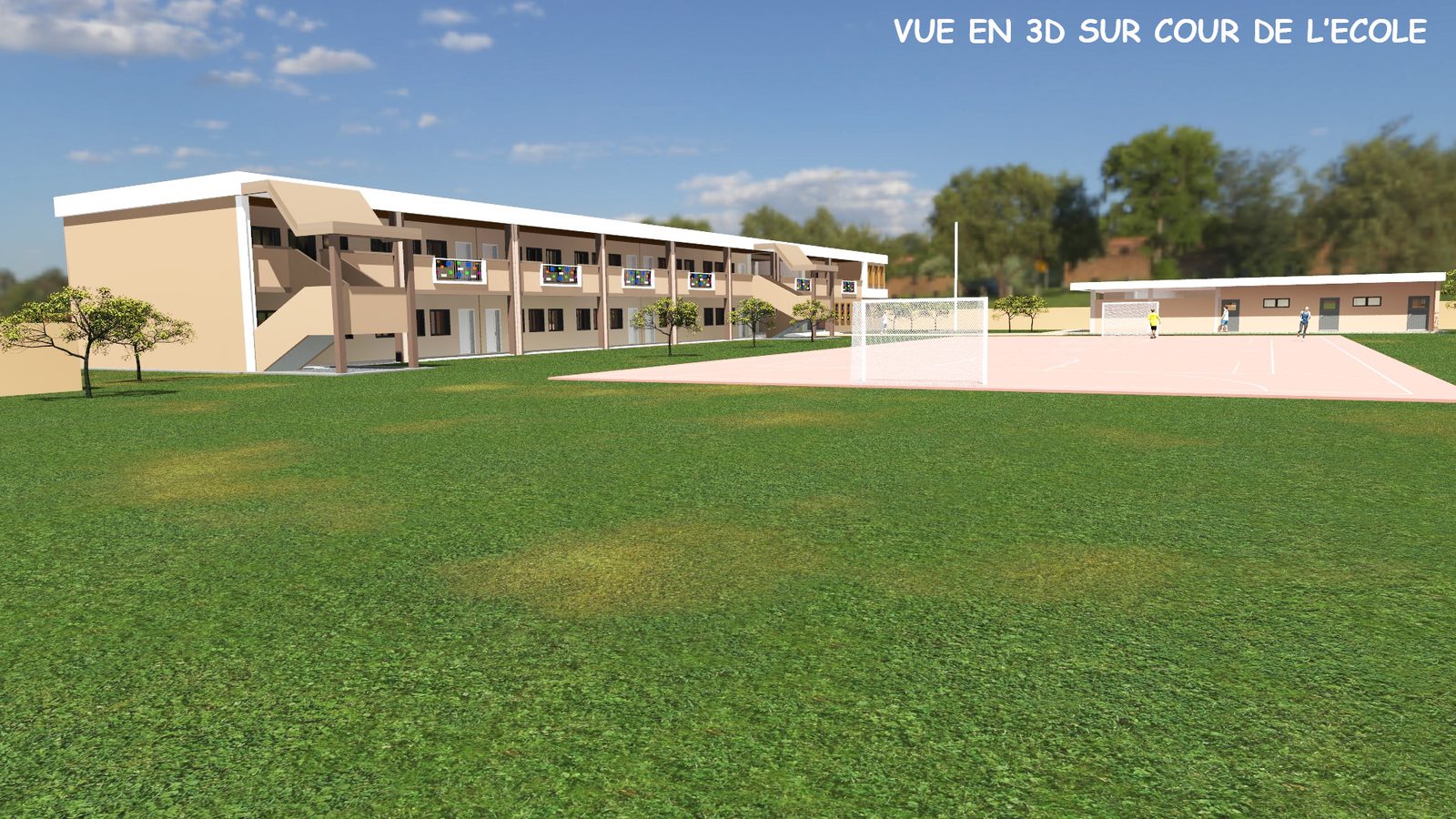 Portail d'accès de l'école