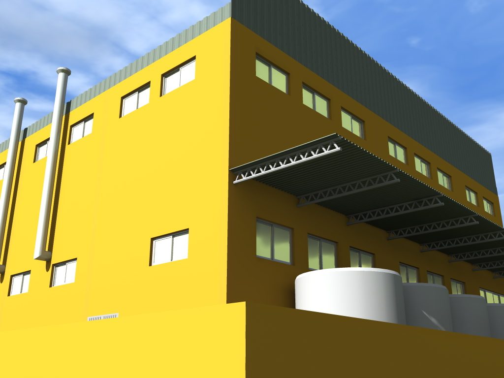 Usine Bipon, façade principale