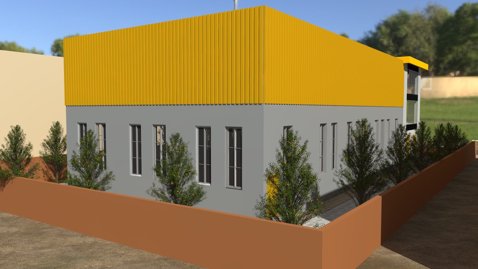 Usine Youbi, hangar de production