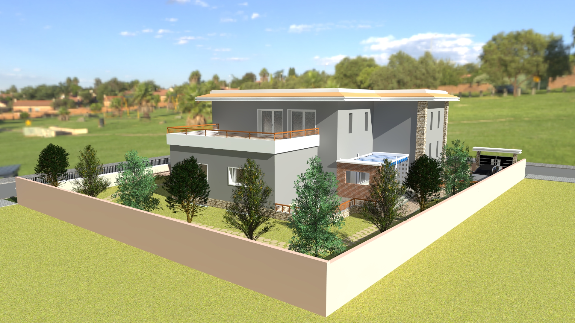 Villa Lot n°354, vue jardin