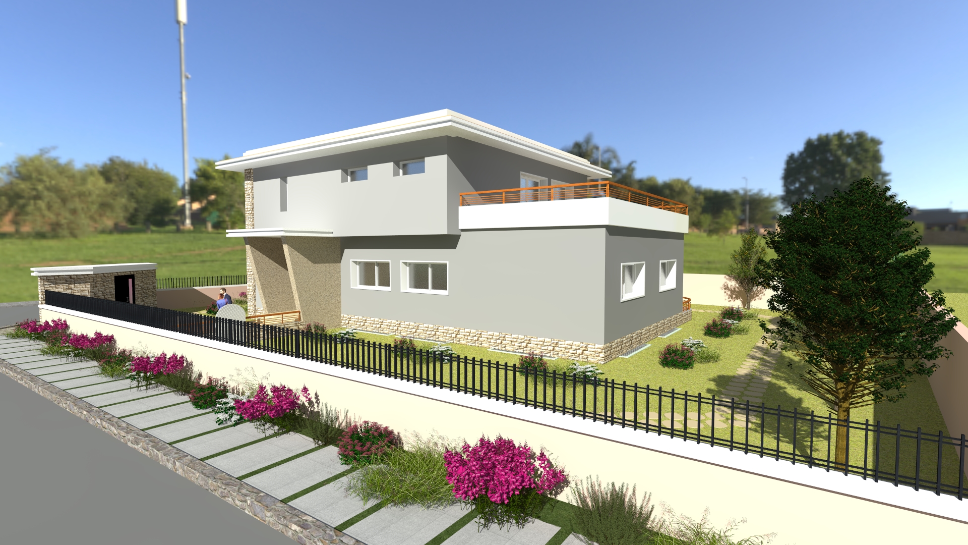 Villa Lot n°354, façade latérale