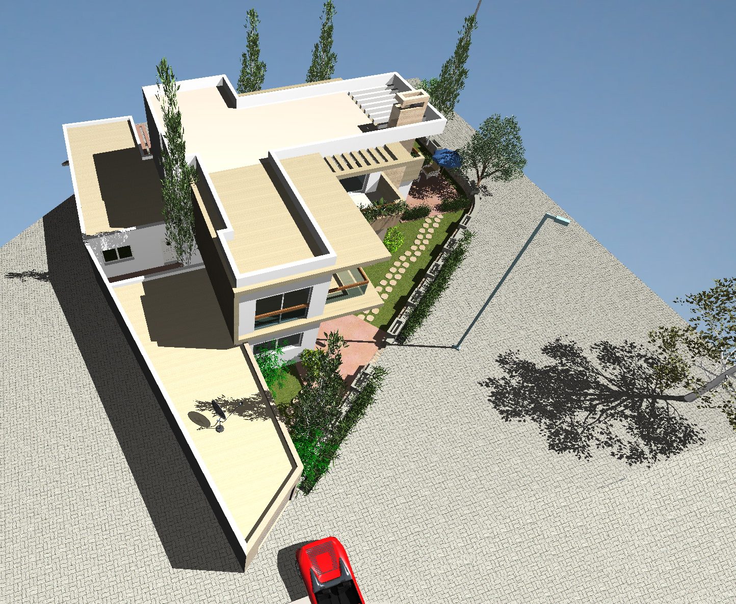 Villa Belahcen, façade principale